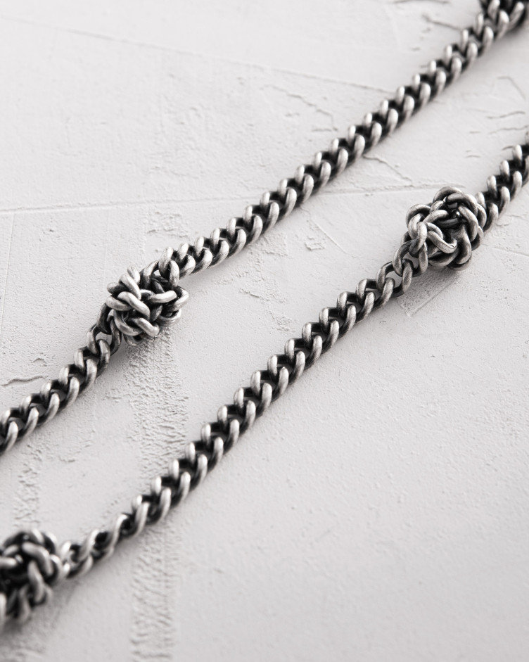 Kette KNOTEN in Sterlingsilber 10