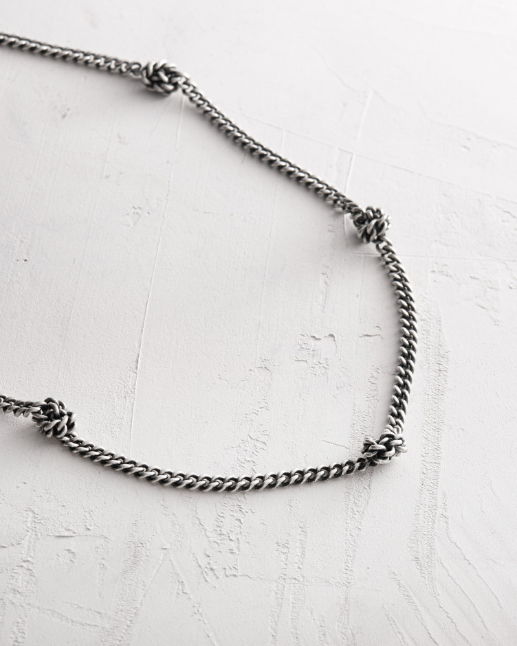 Kette KNOTEN in Sterlingsilber 11