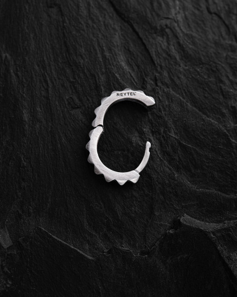 Einzelcreole HARD in Sterlingsilber 3