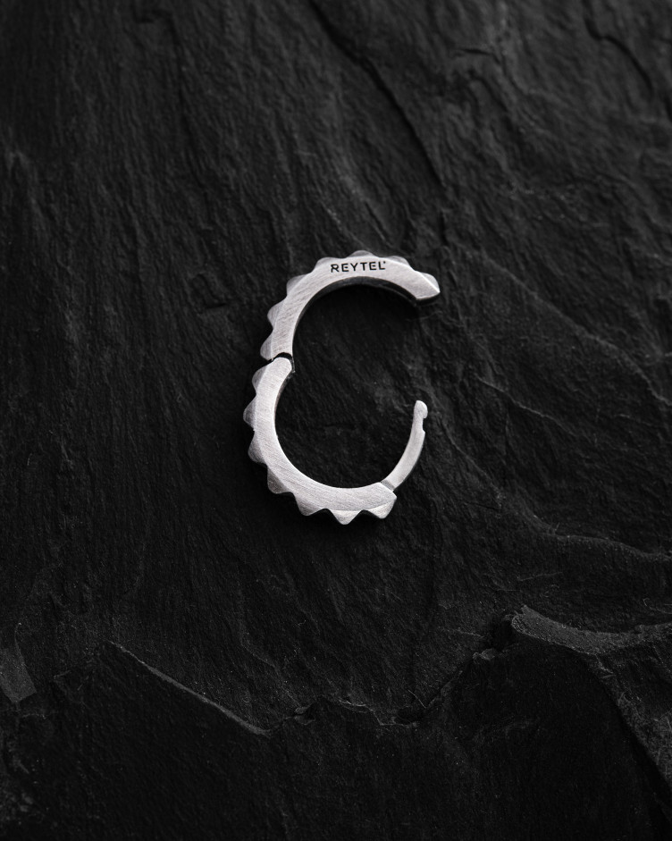Einzelcreole HARD in Sterlingsilber 3
