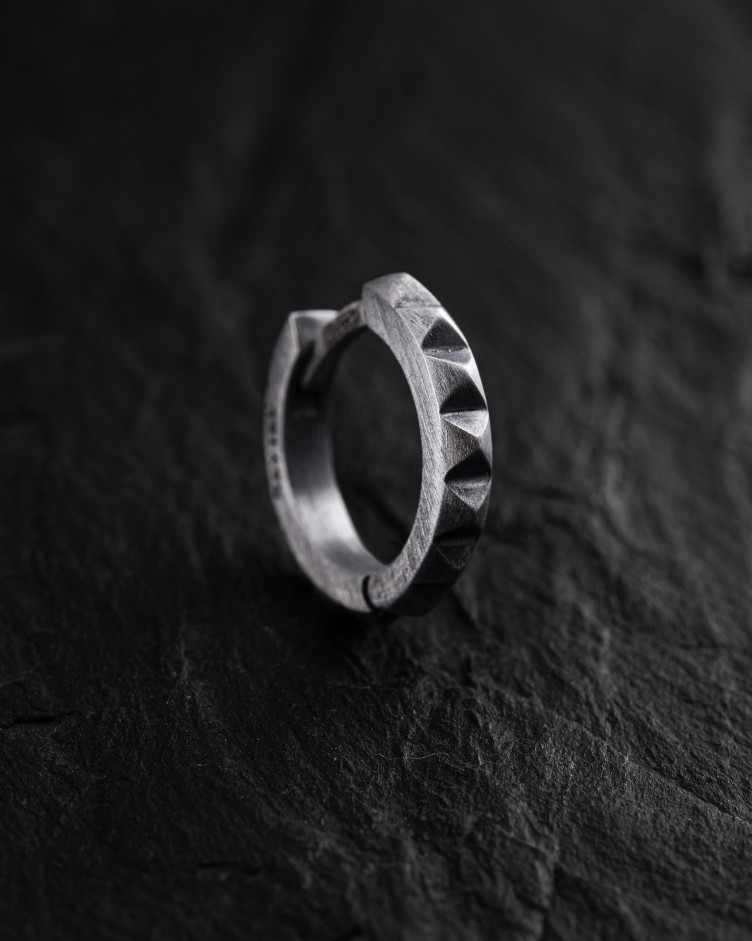 Einzelcreole HARD in Sterlingsilber 5