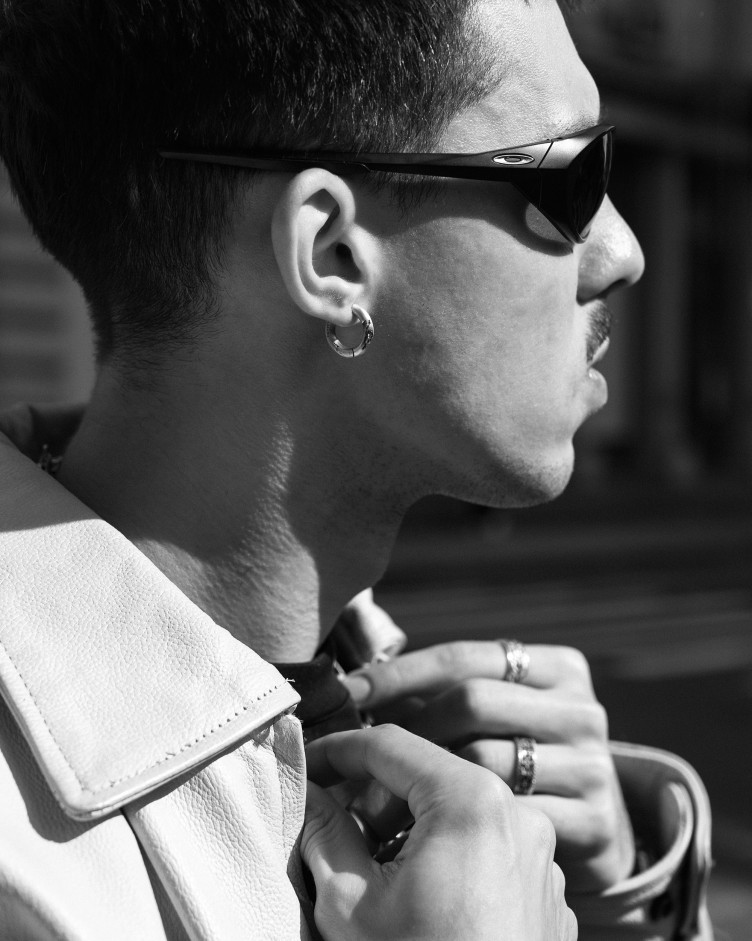 Ohrring - Ring KLETTUR in Sterlingsilber 14