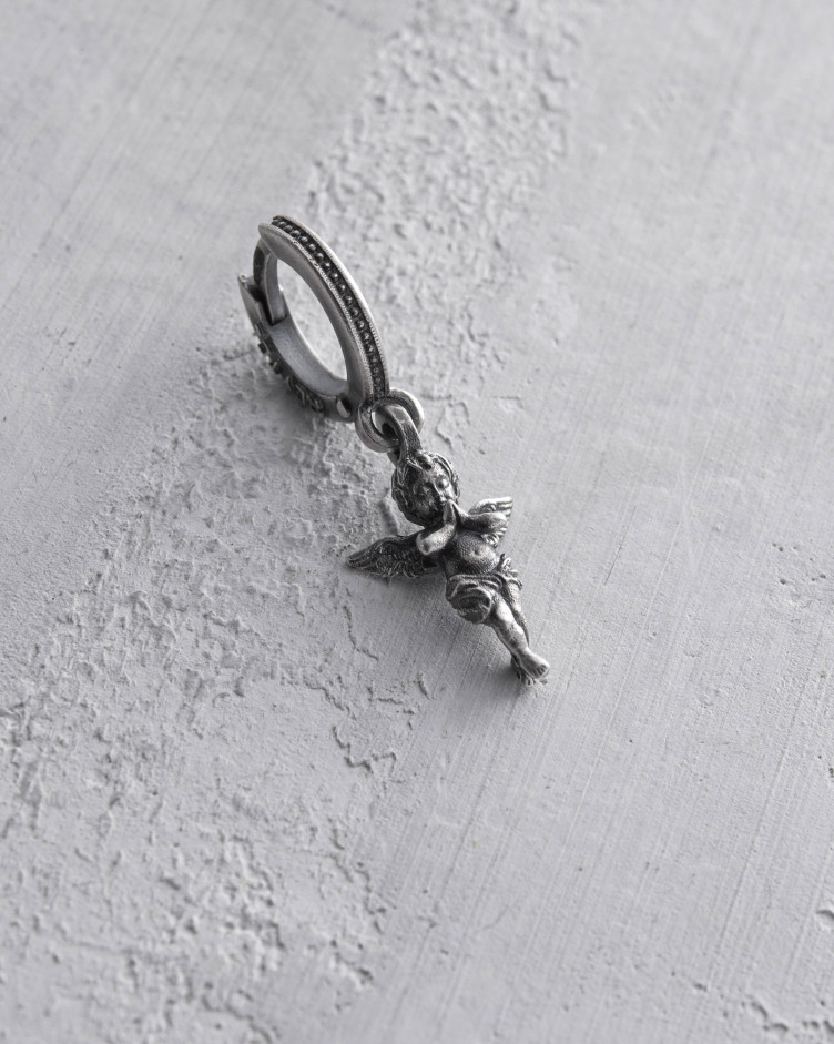 Einzelohrstecker ENGEL DES LICHTS in Sterlingsilber