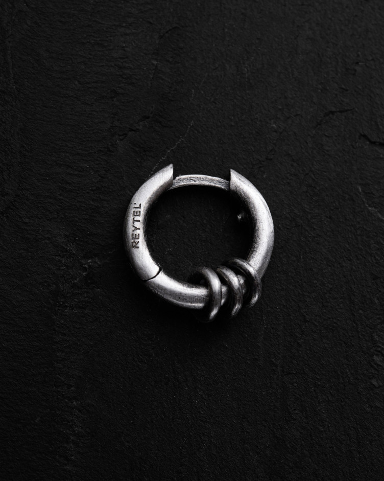Ohrring - Ring BAGUES in Sterlingsilber