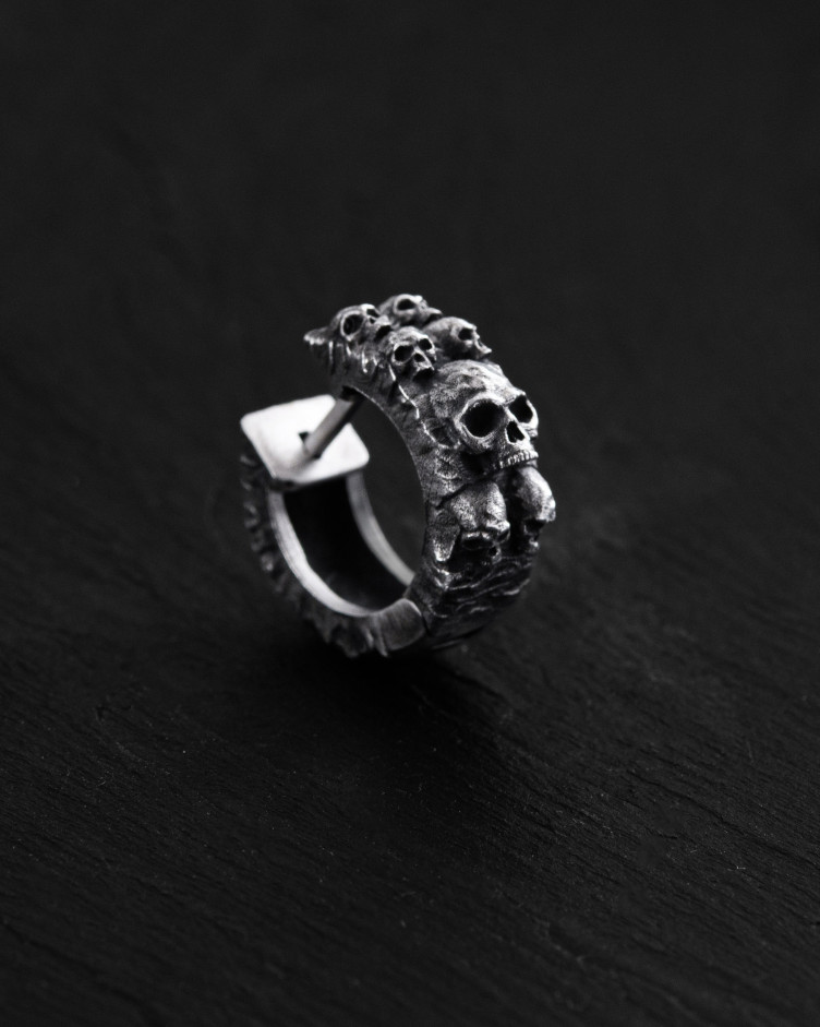 Einzelohrstecker DREAD in Sterlingsilber