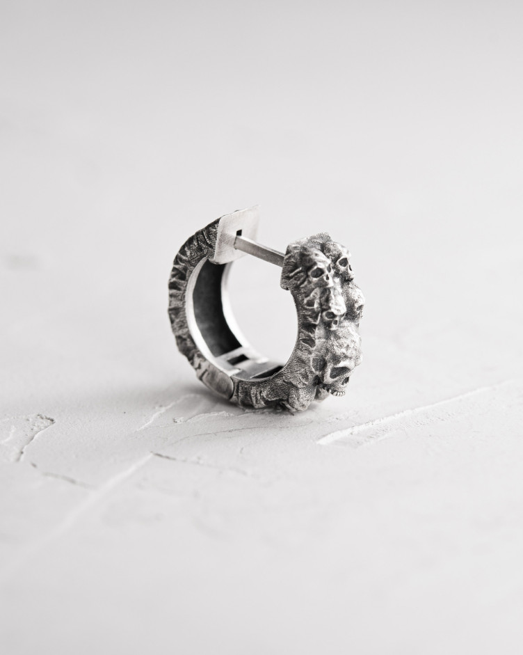 Einzelohrstecker DREAD in Sterlingsilber 7