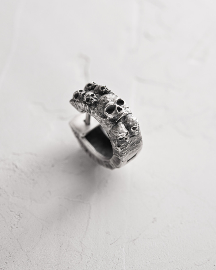 Einzelohrstecker DREAD in Sterlingsilber 8