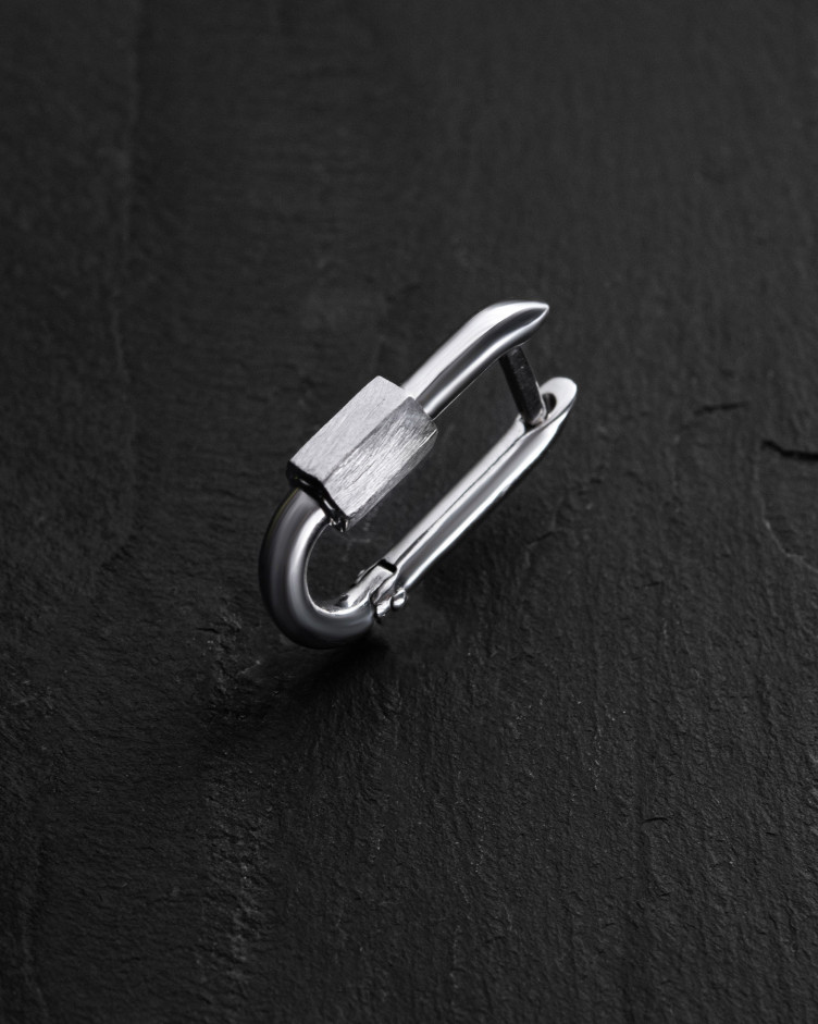Einelohrstecker KARABIN (Weißgold) 3
