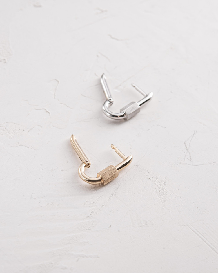 Einelohrstecker KARABIN (Weißgold) 9