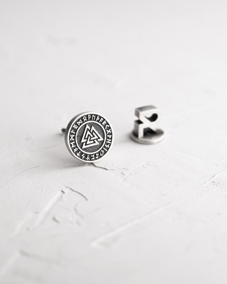 Ohrring - Ring VALKNUT. RUNES in Sterlingsilber 5