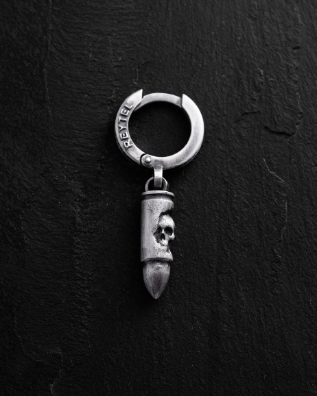 Einzelohrstecker BULLET. MEMENTO MORI in Sterlingsilber 3