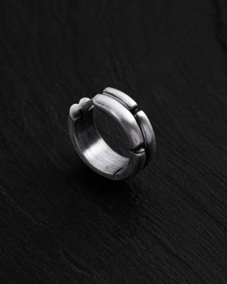 Ohrring - Ring KRETS in Sterlingsilber