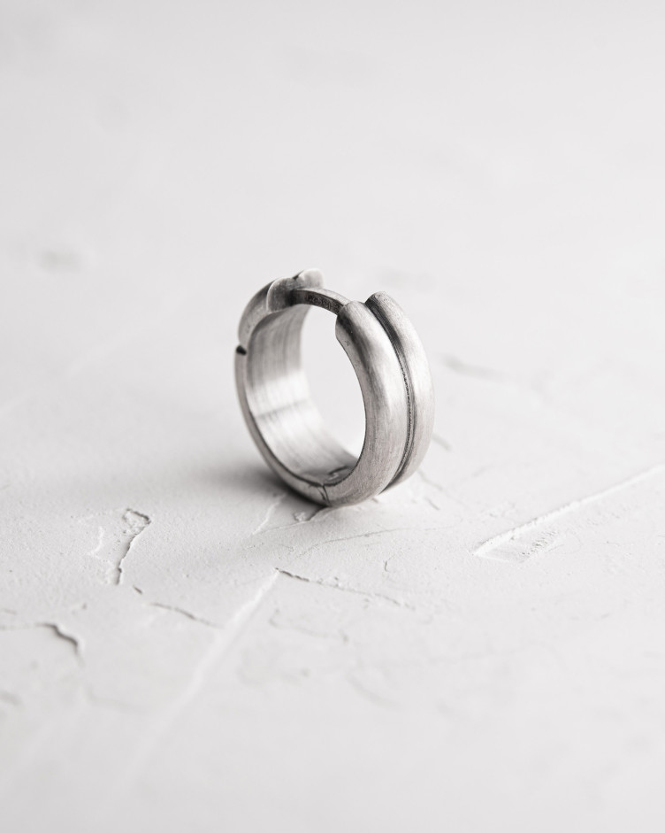 Ohrring - Ring KRETS in Sterlingsilber 8