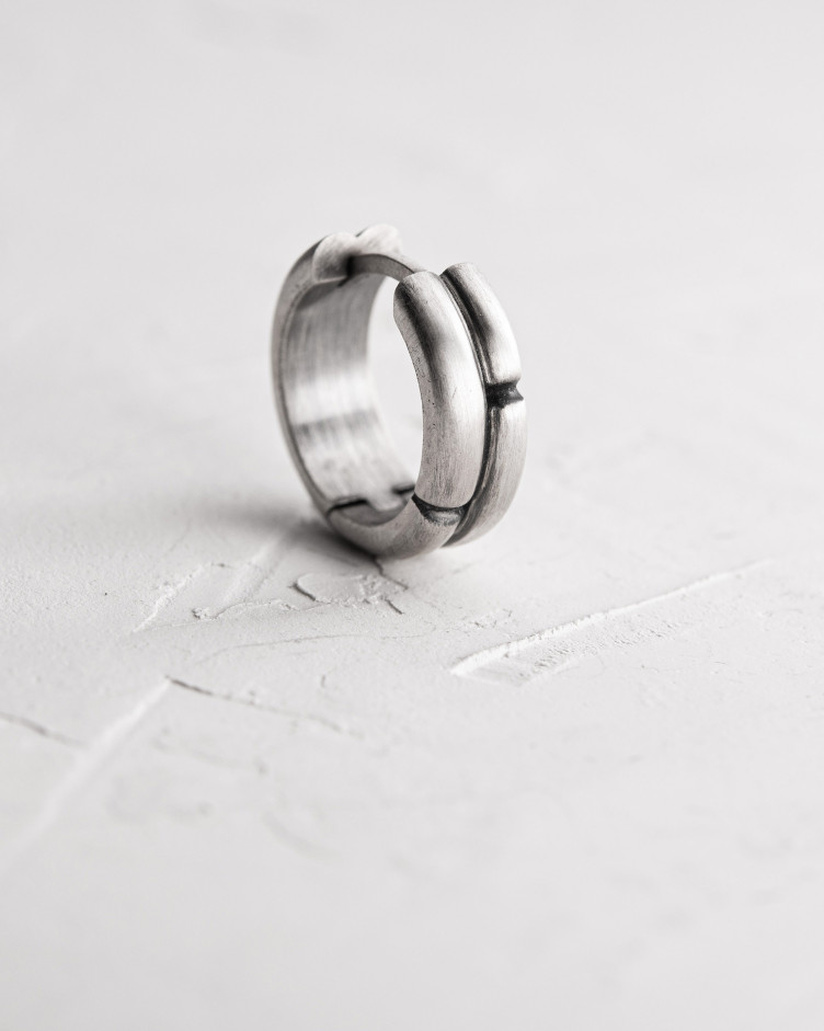 Ohrring - Ring KRETS in Sterlingsilber 7