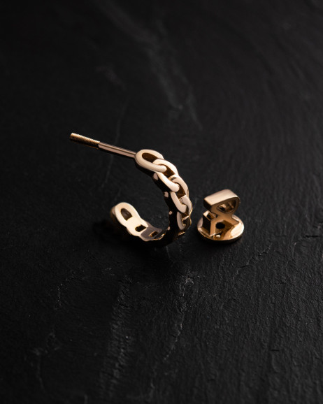Einelohrstecker KETTE (Gelbgold) 3