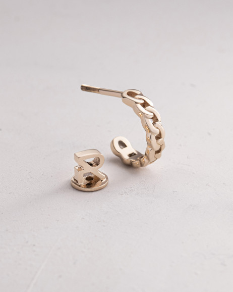Einelohrstecker KETTE (Gelbgold)