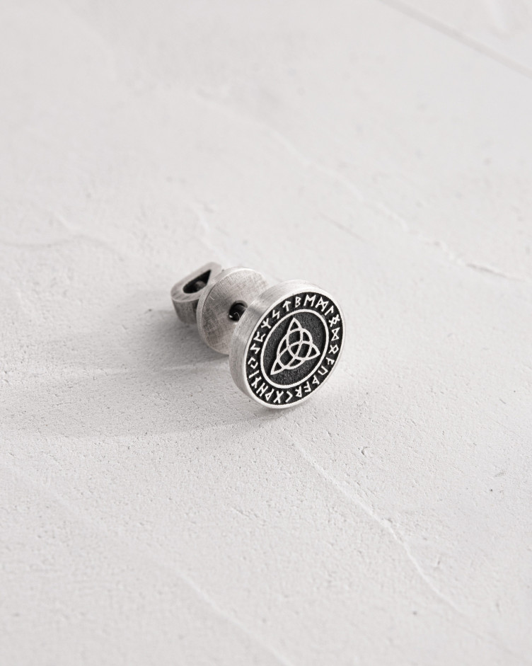 Einzelohrstecker TRIQUETRA. RUNES in Sterlingsilber 4