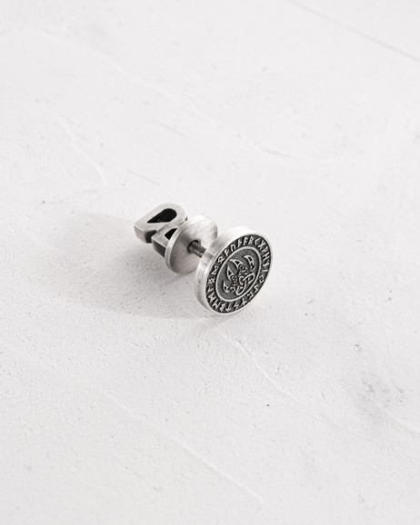 Einzelohrstecker BEAR'S PAW. RUNES in Sterlingsilber 4