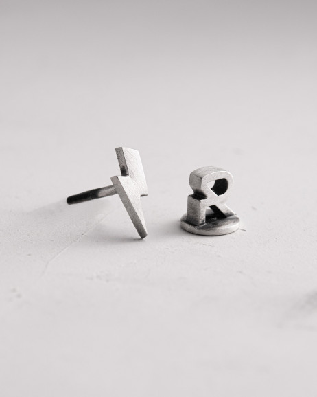 Einzelohrstecker LIGHTNING in Sterlingsilber 3