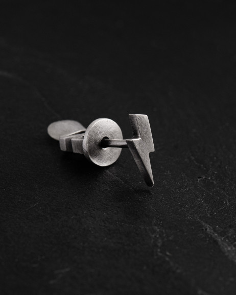 Einzelohrstecker LIGHTNING in Sterlingsilber 2