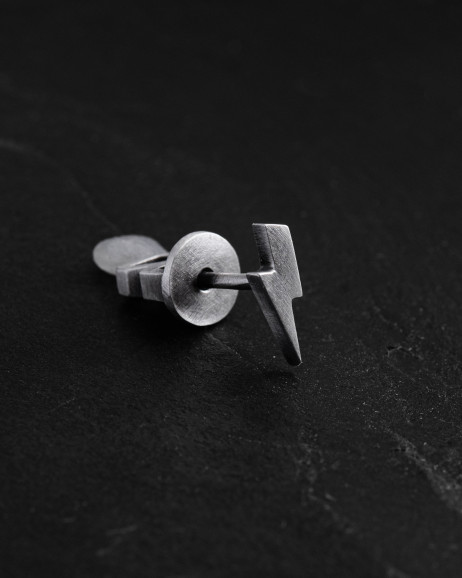 Einzelohrstecker LIGHTNING in Sterlingsilber 3