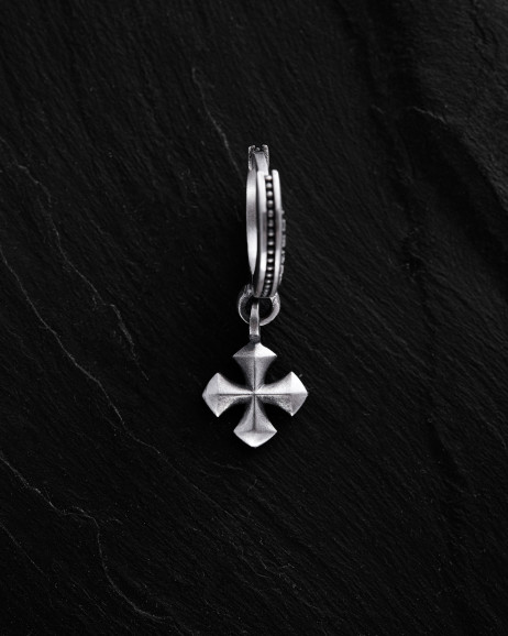 Ohrring - Ring CROSS PATTÉE in Sterlingsilber 2