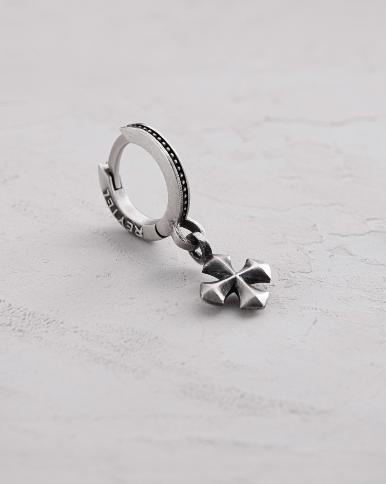 Ohrring - Ring CROSS PATTÉE in Sterlingsilber 4