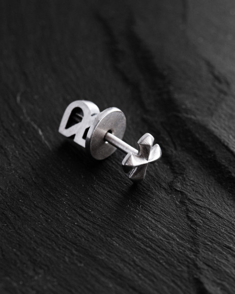 Einzelohrstecker CROSS PATTÉE in Sterlingsilber 2