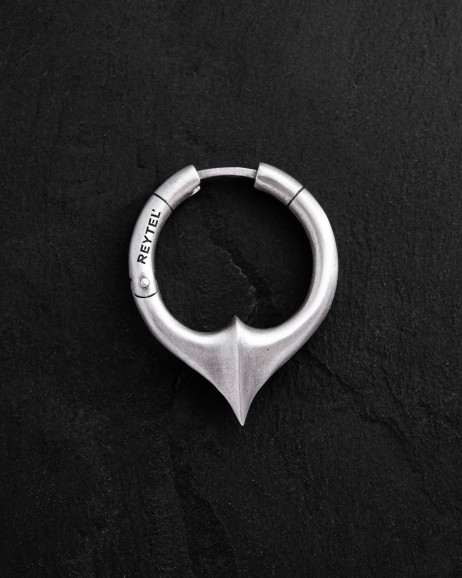 Einzelohrstecker REBELLION in Sterlingsilber