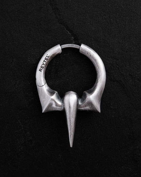 Einzelohrstecker WANDERER in Sterlingsilber