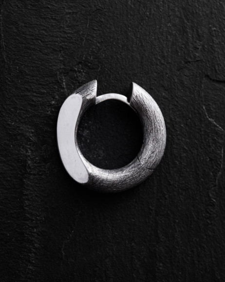 Ohrring - Ring SPIEGEL in Sterlingsilber
