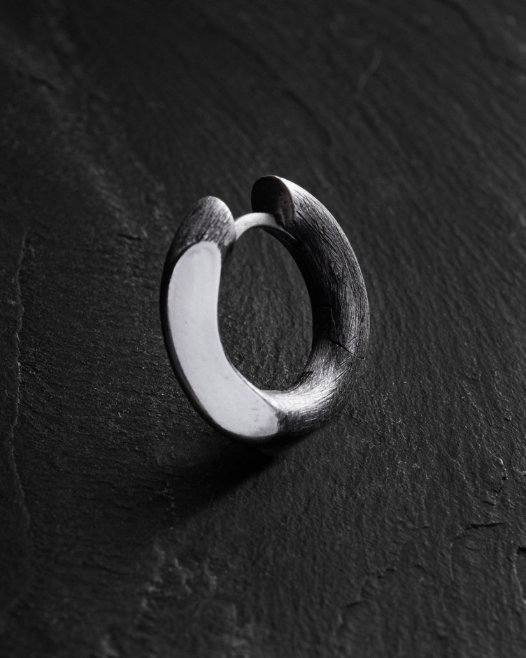 Ohrring - Ring SPIEGEL in Sterlingsilber 4