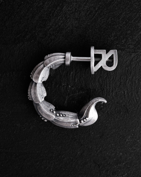 Einzelohrstecker SCORPIO in Sterlingsilber