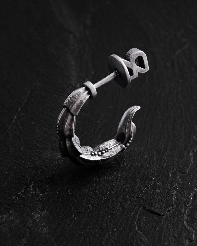 Einzelohrstecker SCORPIO in Sterlingsilber 3