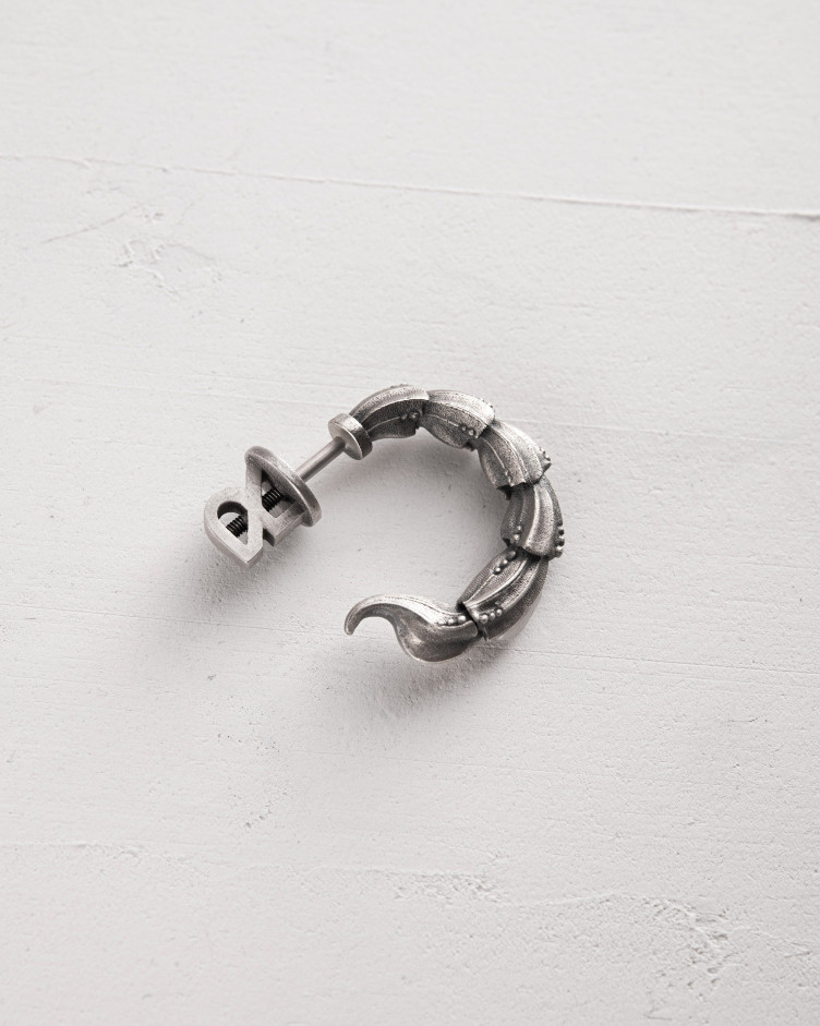 Einzelohrstecker SCORPIO in Sterlingsilber 4
