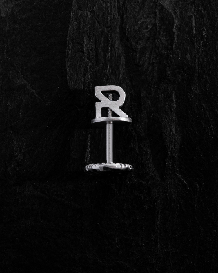 Einzelohrstecker MOND in Sterlingsilber 3