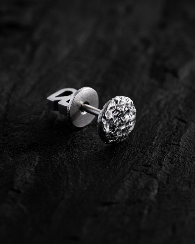 Einzelohrstecker MOND in Sterlingsilber 2