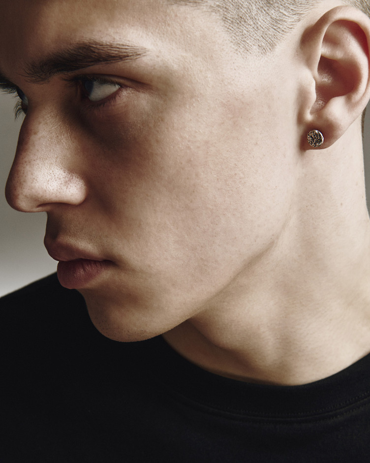 Einzelohrstecker MOND in Sterlingsilber 2