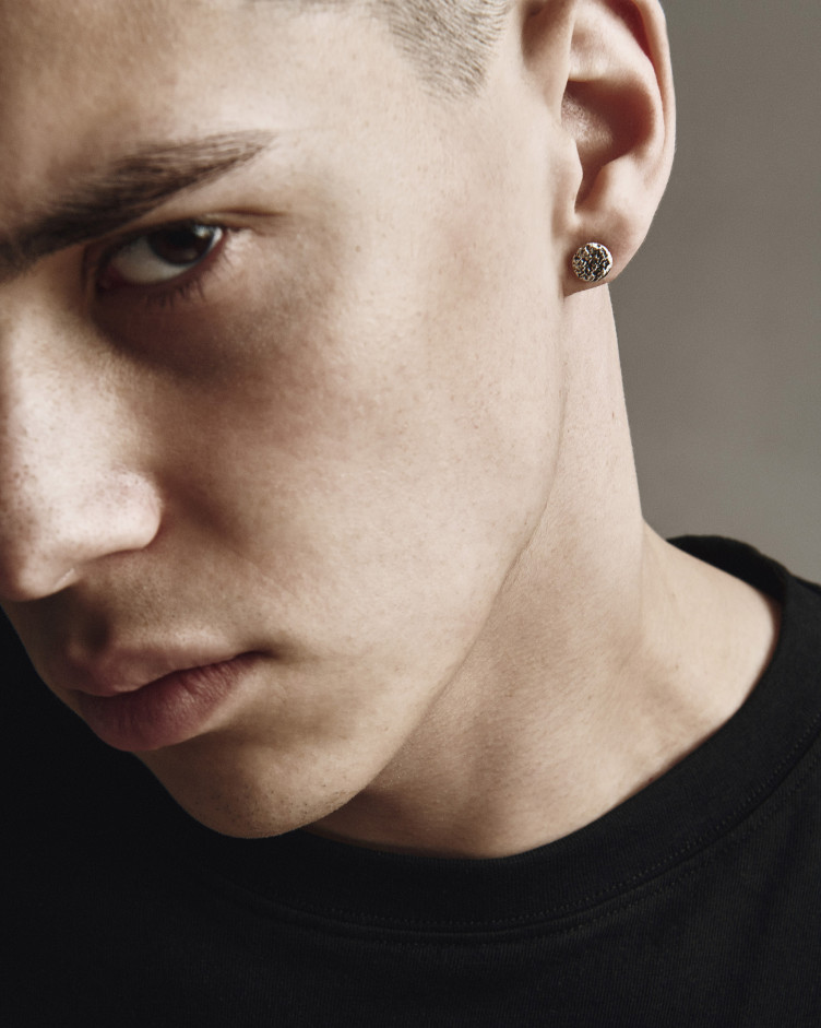 Einzelohrstecker MOND in Sterlingsilber 4