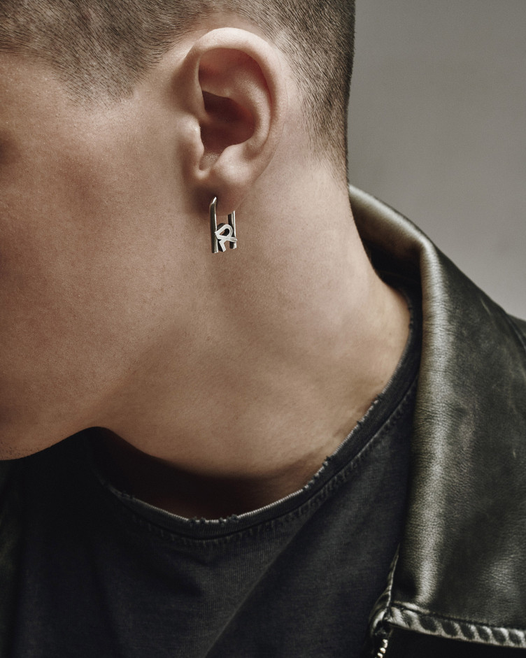 Einzelohrstecker REYTEL in Sterlingsilber 2