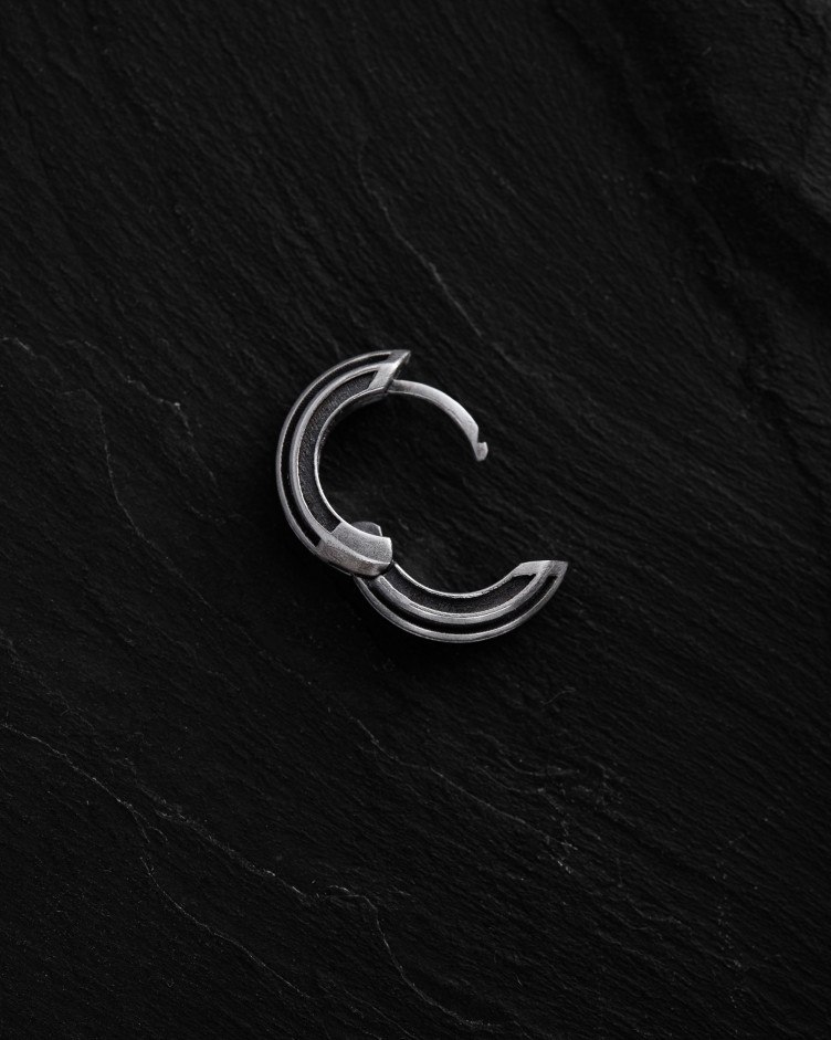 Ohrring - Ring FOKUS in Sterlingsilber 2