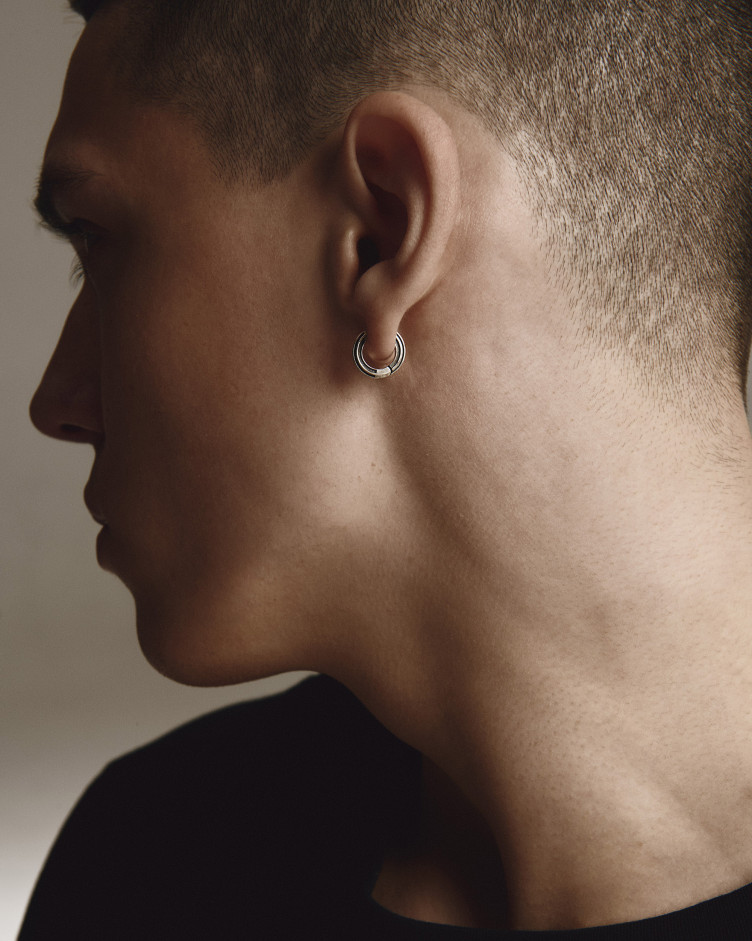 Ohrring - Ring SPIEGEL in Sterlingsilber 2