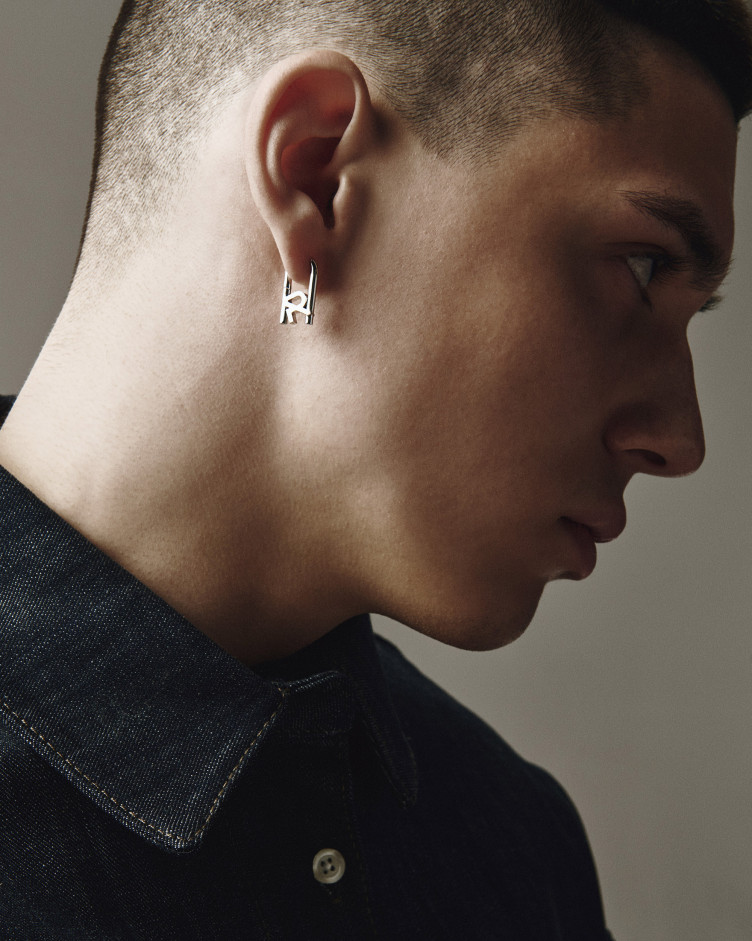 Einzelohrstecker REYTEL (Weißgold) 2