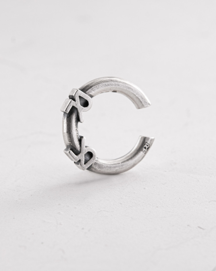 Einzelne Ohrklemme REYTEL in Sterlingsilber 4