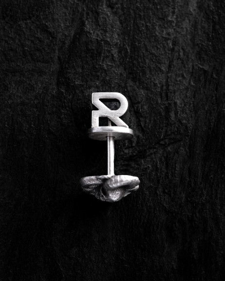 Einzelohrstecker MORTE SERPENS in Sterlingsilber 2