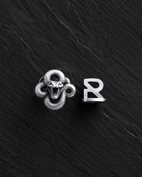 Einzelohrstecker SERPENS in Sterlingsilber