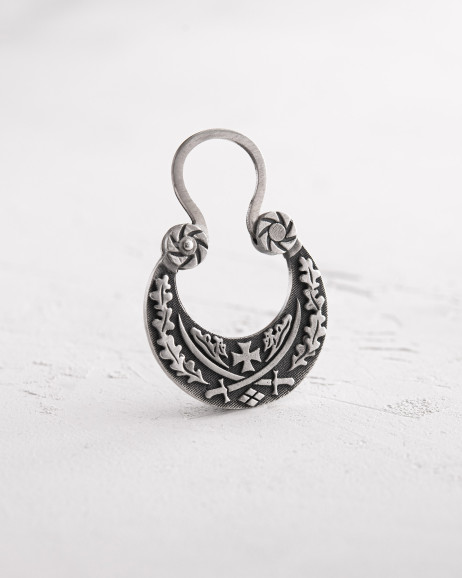 Einzelohrstecker SÄBEL in Sterlingsilber 4