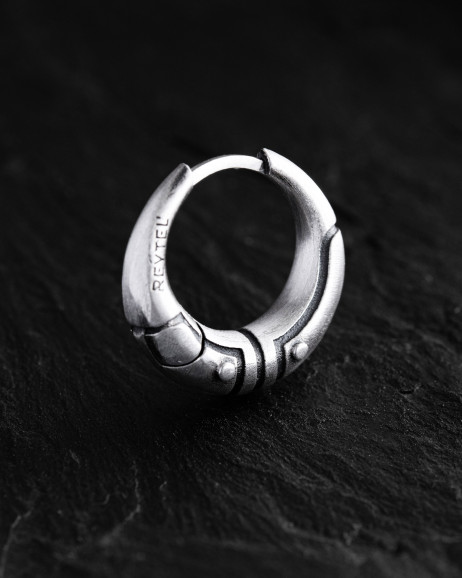 Ohrring - Ring AXE in Sterlingsilber 5