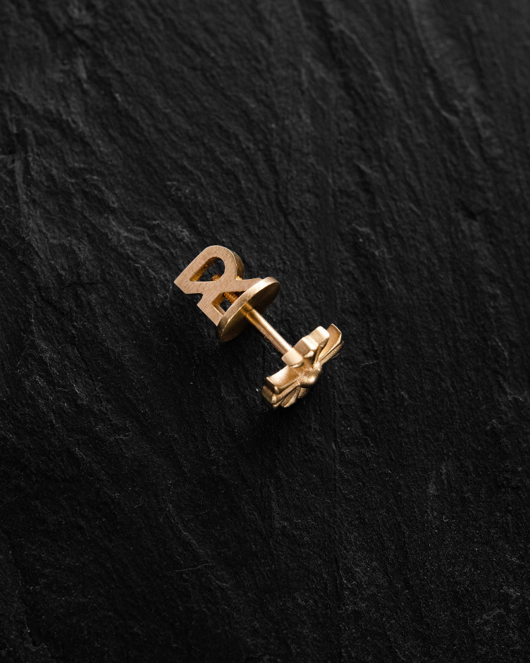 Einelohrstecker CROIX DES TEMPLIERS (Gelbgold) 2