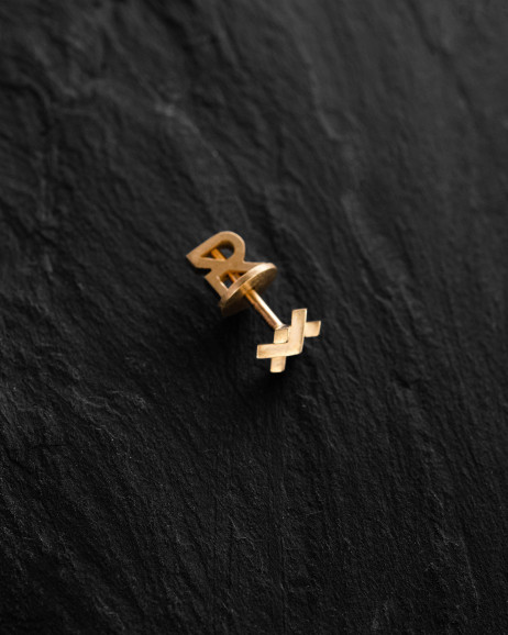 Einelohrstecker REDEL (Gelbgold) 2